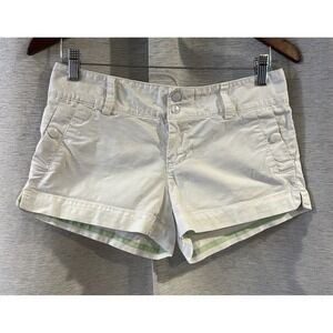 American Eagle Y2K Micro‎ Mini Shorts White Size 2